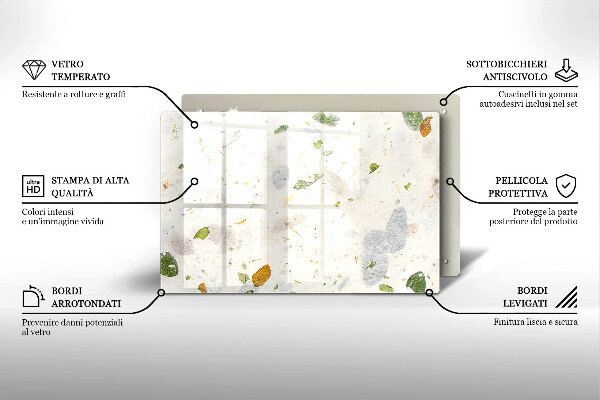 Glas Ceranfeldabdeckung Fallende Blätter