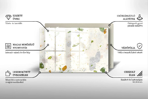 Glas Ceranfeldabdeckung Fallende Blätter