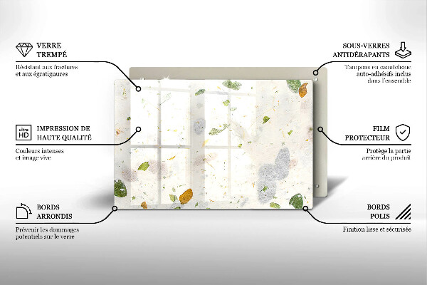Glas Ceranfeldabdeckung Fallende Blätter