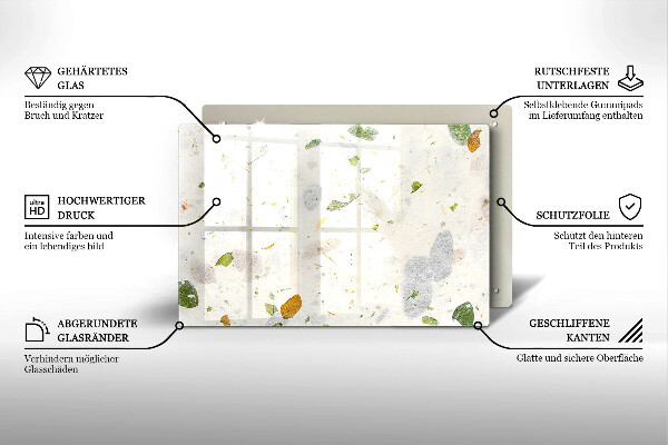 Glas Ceranfeldabdeckung Fallende Blätter