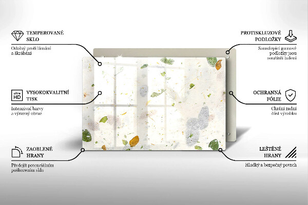 Glas Ceranfeldabdeckung Fallende Blätter