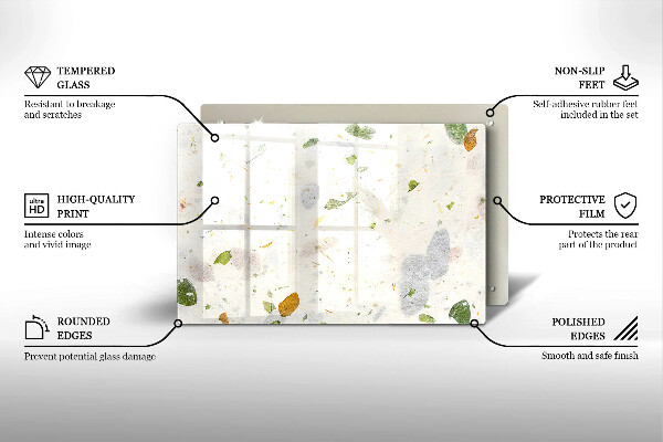 Glas Ceranfeldabdeckung Fallende Blätter