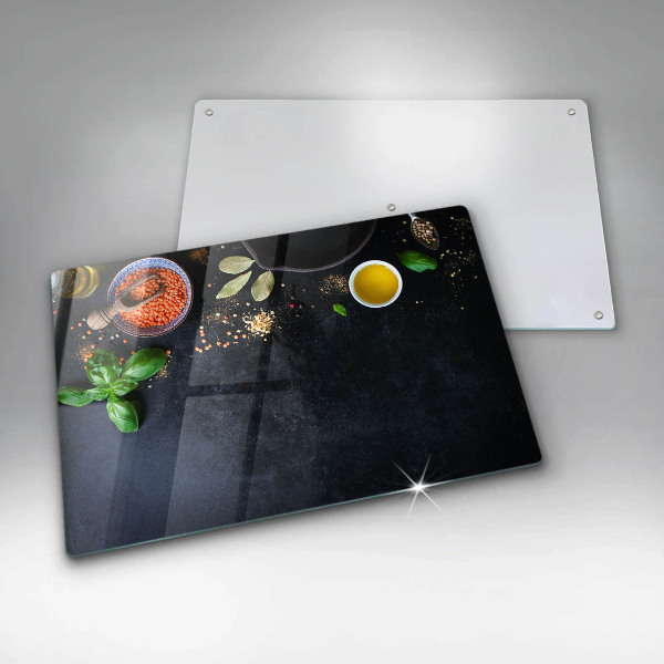 Glas Ceranfeldabdeckung Schüsseln mit Gewürzen