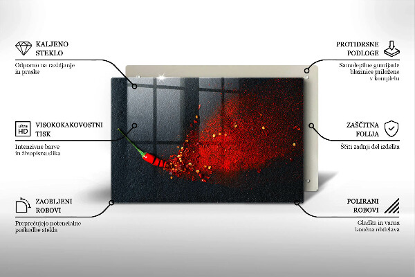 Glas Ceranfeldabdeckung Chilischote