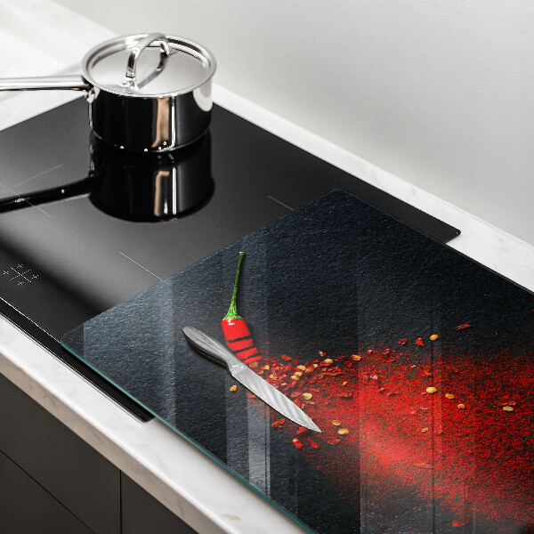 Glas Ceranfeldabdeckung Chilischote