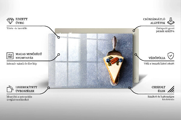 Glas Ceranfeldabdeckung Stück Kuchen