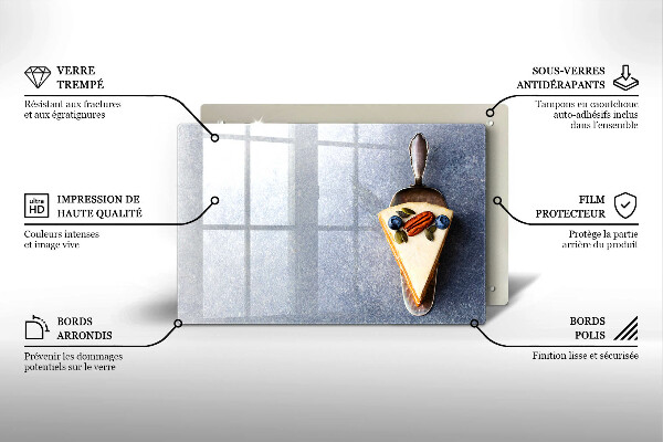 Glas Ceranfeldabdeckung Stück Kuchen