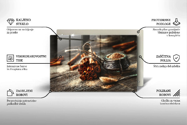 Glas Ceranfeldabdeckung Vanilleschoten