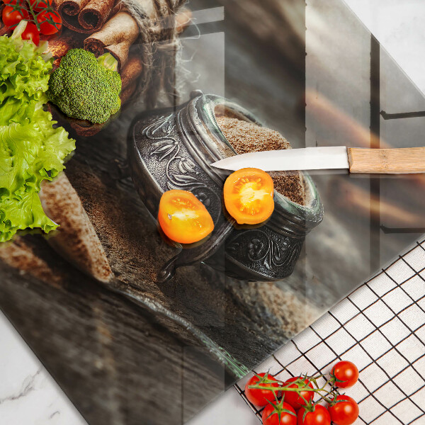 Glas Ceranfeldabdeckung Vanilleschoten