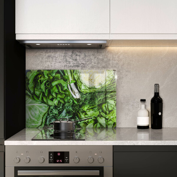 Glas Ceranfeldabdeckung Grünes Gemüse