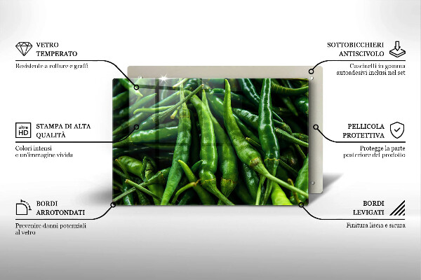 Glas Ceranfeldabdeckung Erbsenschoten