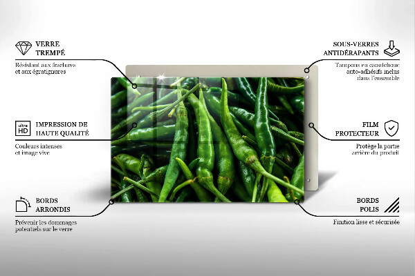 Glas Ceranfeldabdeckung Erbsenschoten