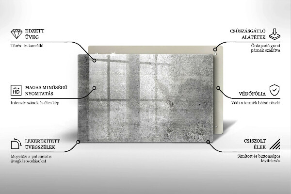 Glas Ceranfeldabdeckung Betonstruktur
