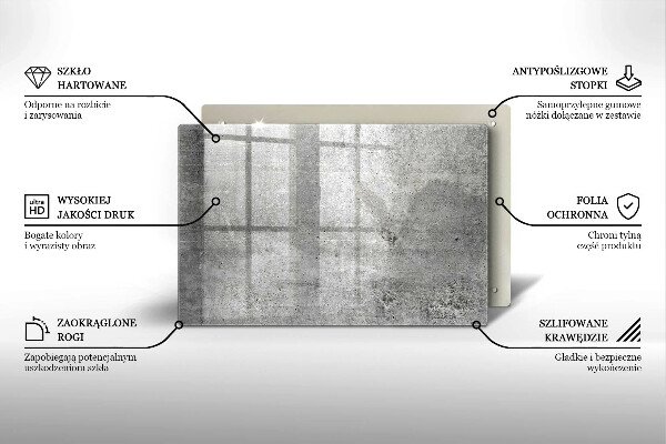 Glas Ceranfeldabdeckung Betonstruktur