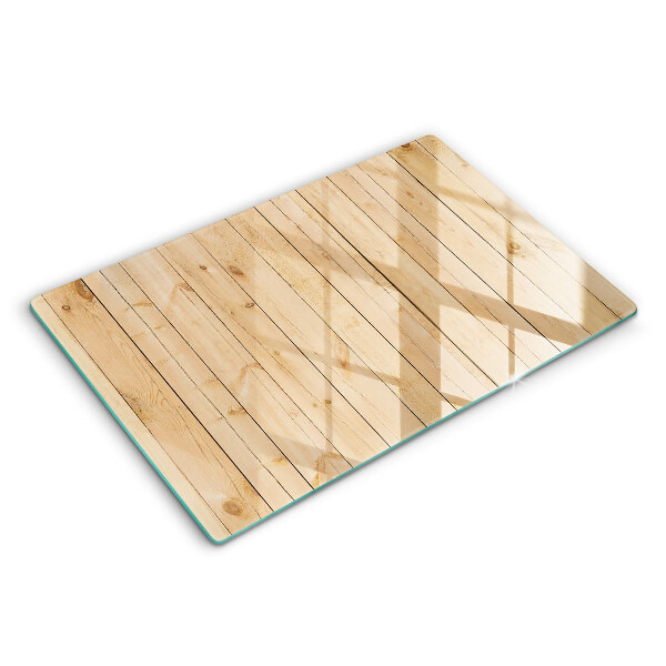 Glas Ceranfeldabdeckung Zarte Holzbretter