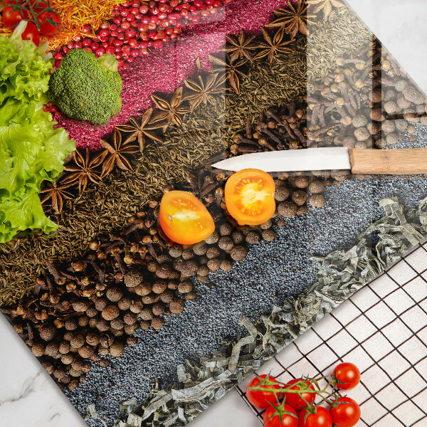 Glas Ceranfeldabdeckung Bunte Gewürze