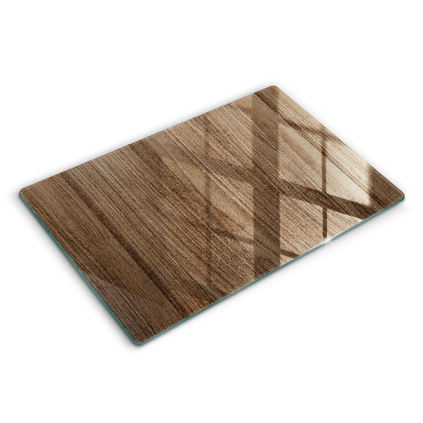 Glas Ceranfeldabdeckung Holzstruktur