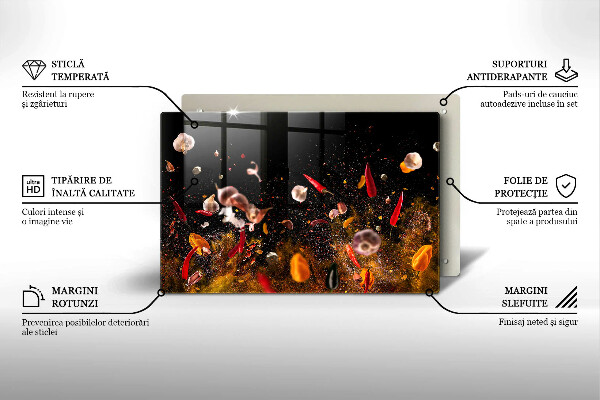 Glas Ceranfeldabdeckung Scharfe Gewürze
