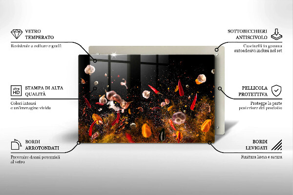 Glas Ceranfeldabdeckung Scharfe Gewürze
