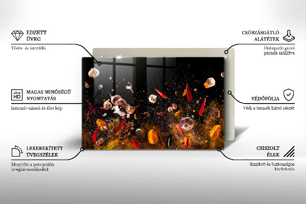 Glas Ceranfeldabdeckung Scharfe Gewürze
