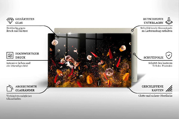 Glas Ceranfeldabdeckung Scharfe Gewürze