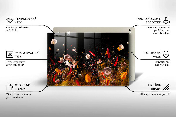 Glas Ceranfeldabdeckung Scharfe Gewürze