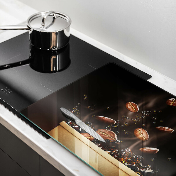 Glas Ceranfeldabdeckung Heiße Kaffeebohnen