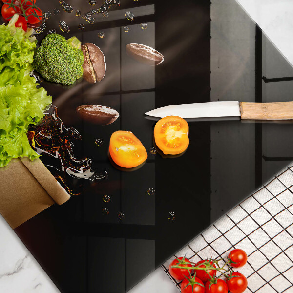 Glas Ceranfeldabdeckung Heiße Kaffeebohnen