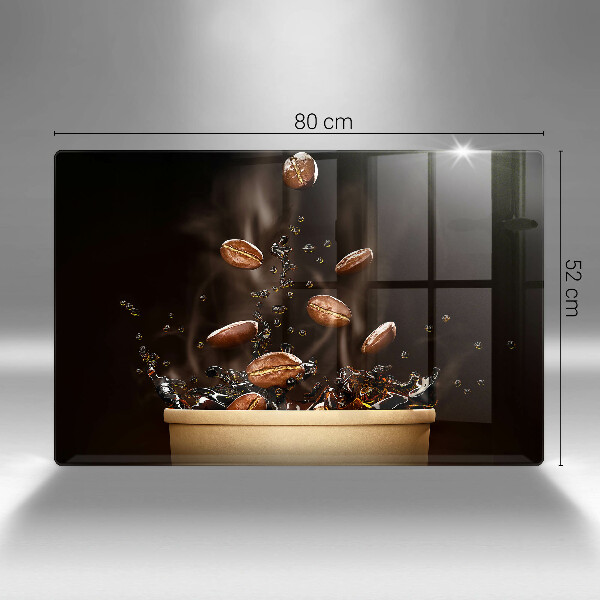 Glas Ceranfeldabdeckung Heiße Kaffeebohnen