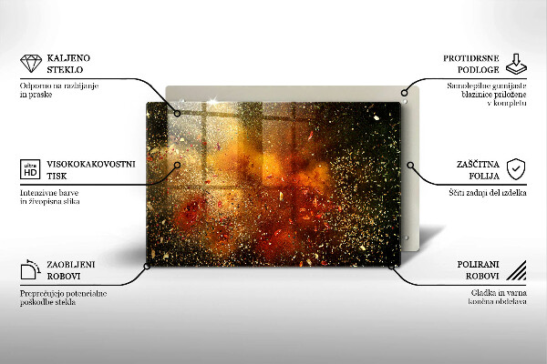 Glas Ceranfeldabdeckung Bunte Gewürze