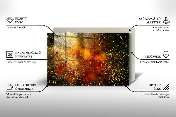 Glas Ceranfeldabdeckung Bunte Gewürze
