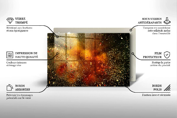 Glas Ceranfeldabdeckung Bunte Gewürze