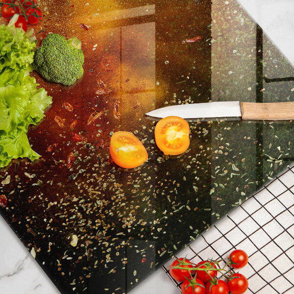 Glas Ceranfeldabdeckung Bunte Gewürze