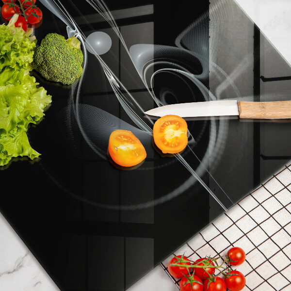 Glas Herdabdeckplatte Moderne Abstraktion