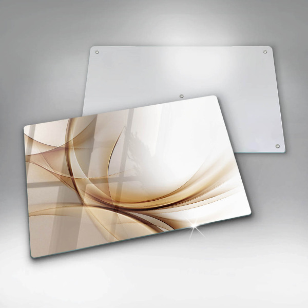Glas Herdabdeckplatte Abstrakte Formen