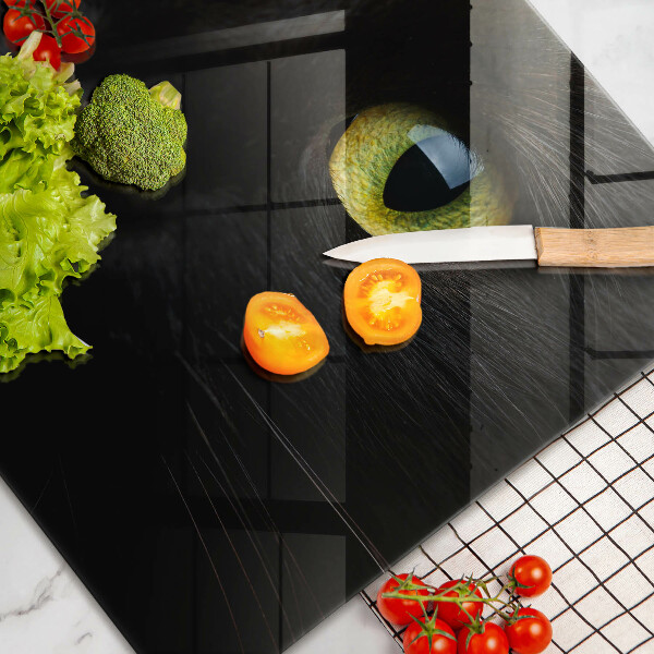 Glas Herdabdeckplatte Tierische Katzenaugen