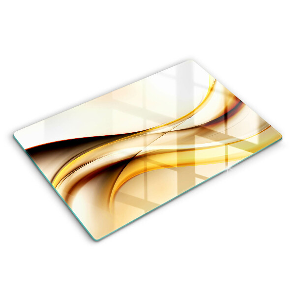 Glas Herdabdeckplatte Abstrakte Rauchlinien