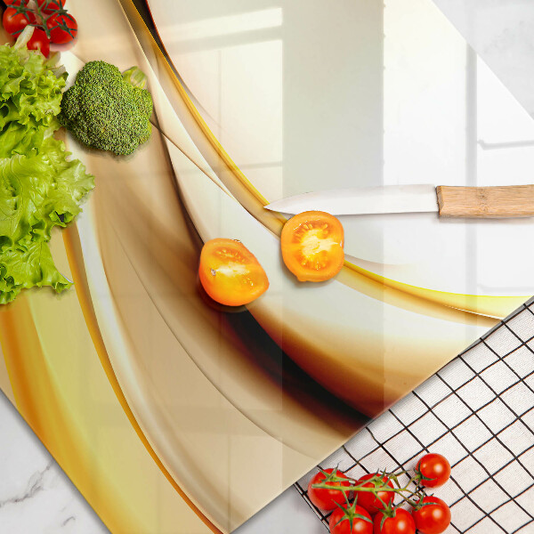 Glas Herdabdeckplatte Abstrakte Rauchlinien