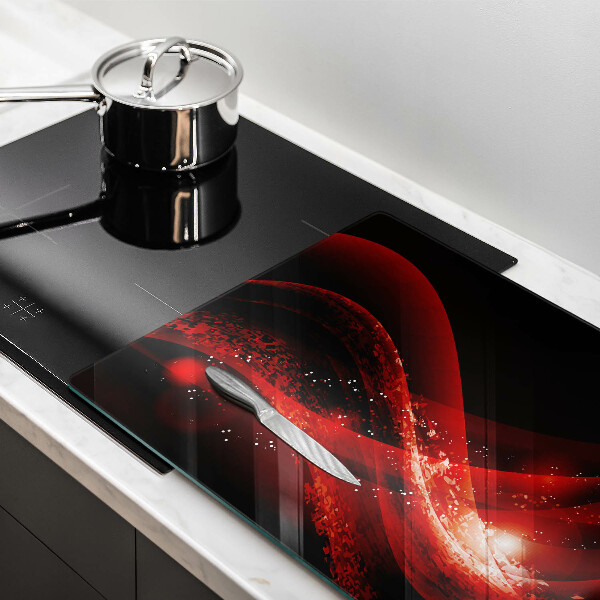 Glas Herdabdeckplatte Moderne Abstraktion