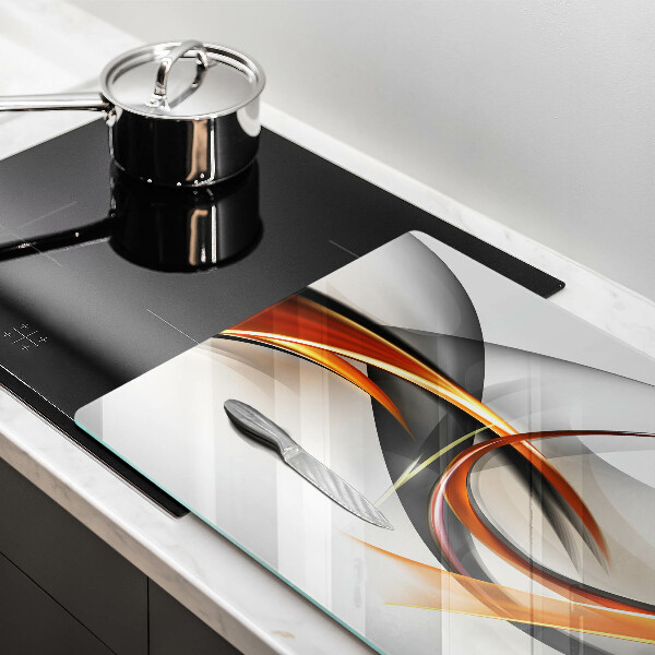 Glas Herdabdeckplatte Moderne Formen