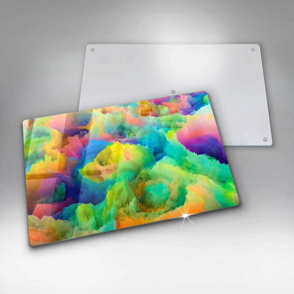 Glas Herdabdeckplatte Bunte Abstraktion