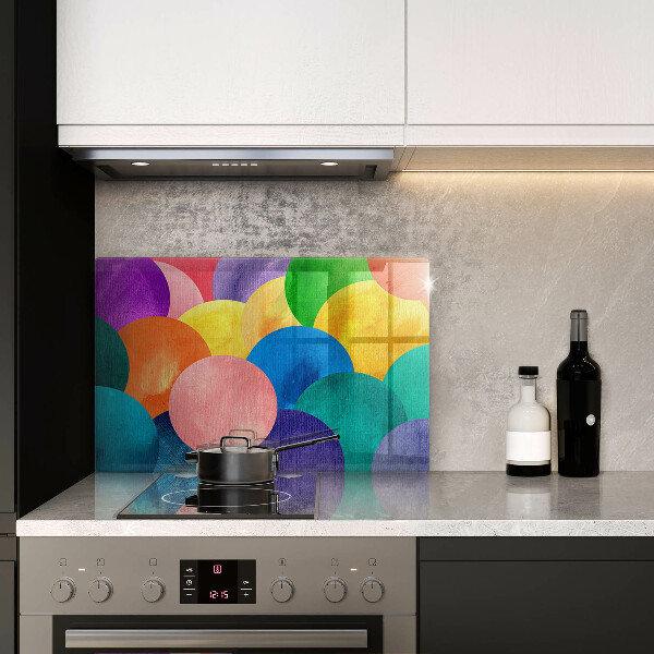 Glas Ceranfeldabdeckung Bunte Kreise