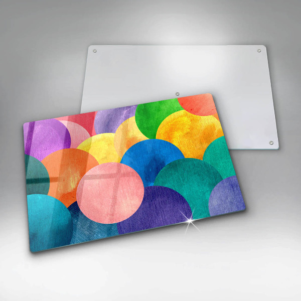 Glas Ceranfeldabdeckung Bunte Kreise