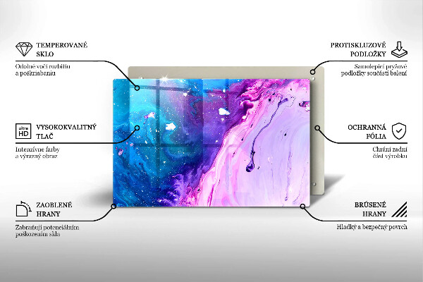 Glas Ceranfeldabdeckung Abstraktionstinten