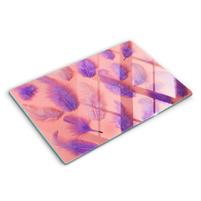 Glas Ceranfeldabdeckung Flauschige Federn