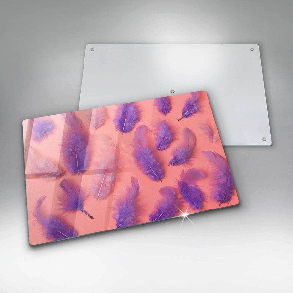 Glas Ceranfeldabdeckung Flauschige Federn