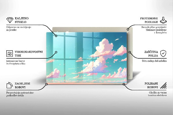 Glas Ceranfeldabdeckung Märchenhafter Himmel
