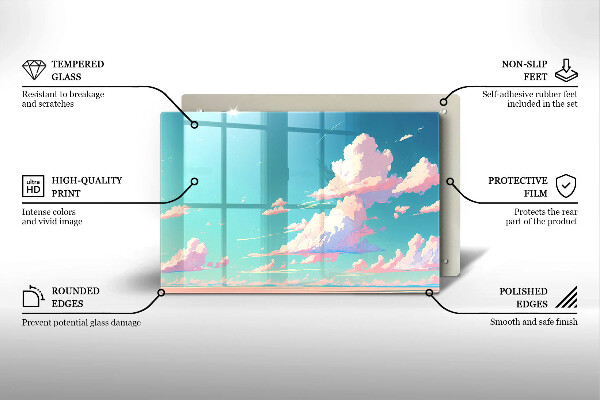 Glas Ceranfeldabdeckung Märchenhafter Himmel