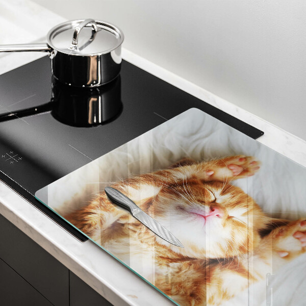Glas Herdabdeckplatte Kleines süßes Kätzchen