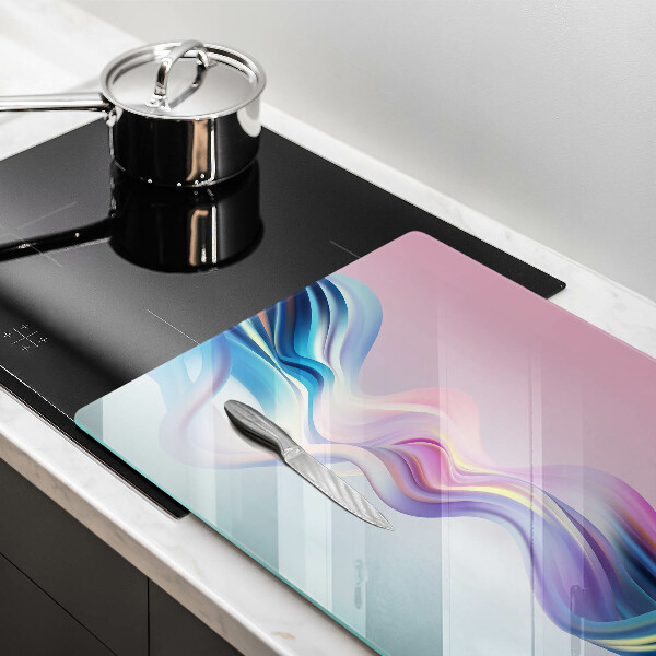 Glas Ceranfeldabdeckung Pastellabstraktion